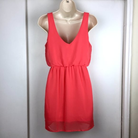 Pins & Needles Bright Pink Red Summer Dress - Picture 3 of 4